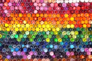crayons, Colorful, Simple background