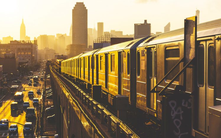 New York City, Train HD Wallpaper Desktop Background