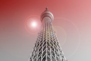 Skytree, Tower, Japan, Tokyo, Lens flare, Architecture