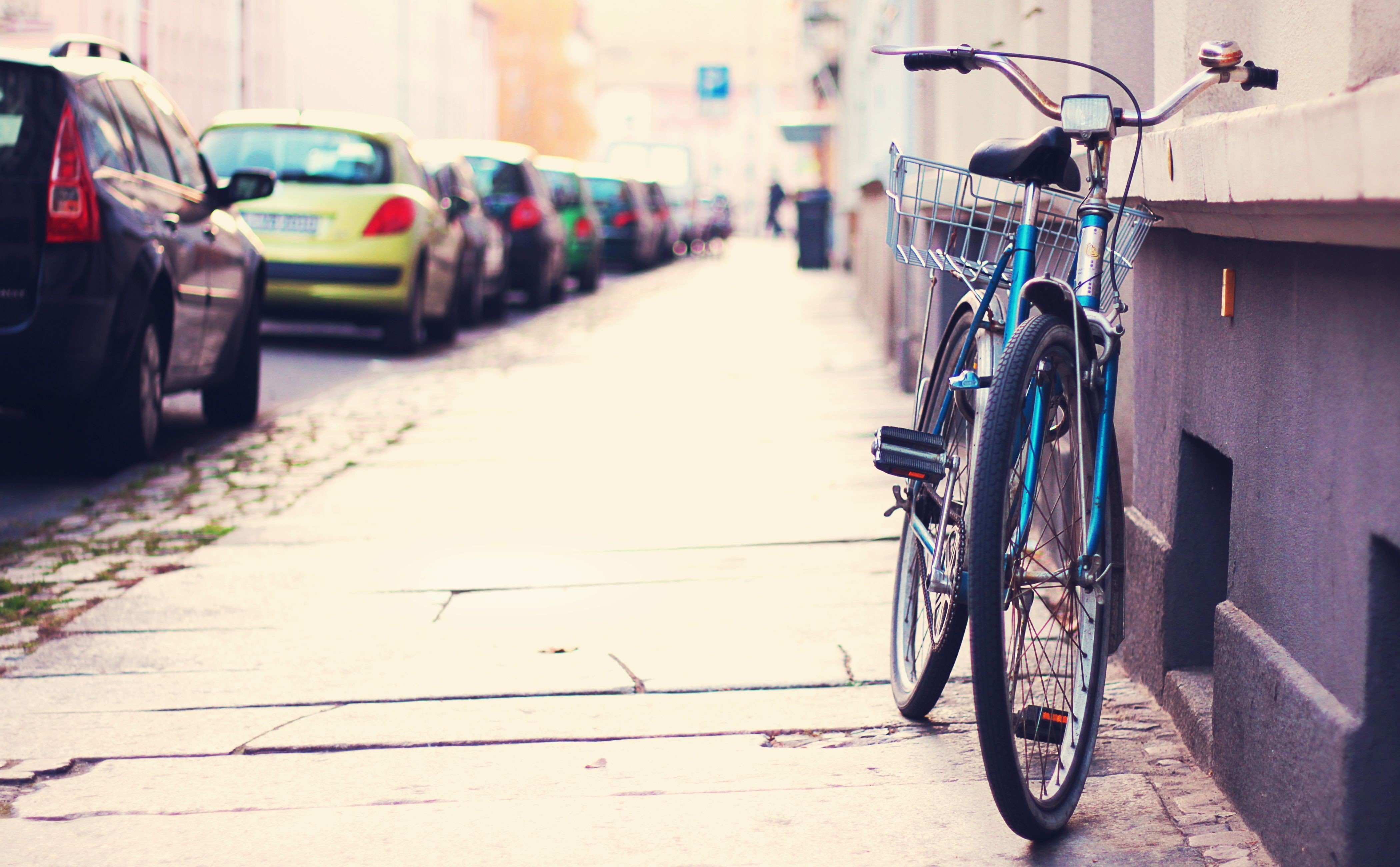 bicycle, Street Wallpaper