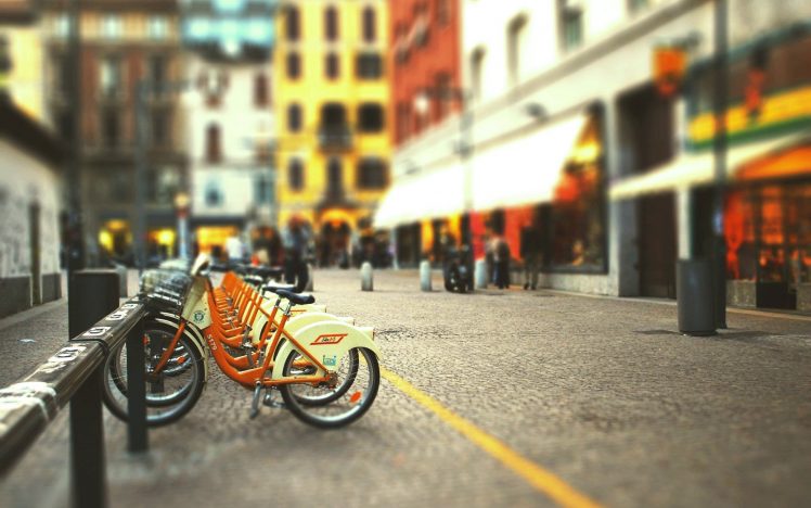 street, Bicycle, Parking lot HD Wallpaper Desktop Background