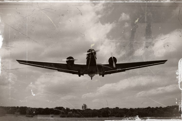 aircraft, Sepia, Photo manipulation HD Wallpaper Desktop Background