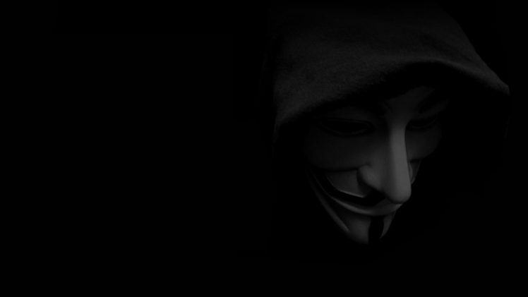 minimalism, Guy Fawkes mask, Anonymous HD Wallpaper Desktop Background