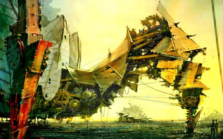 Daniel Dociu, Science fiction, Machine, Concept art HD Wallpaper Desktop Background