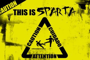 caution, Warning signs, Sparta