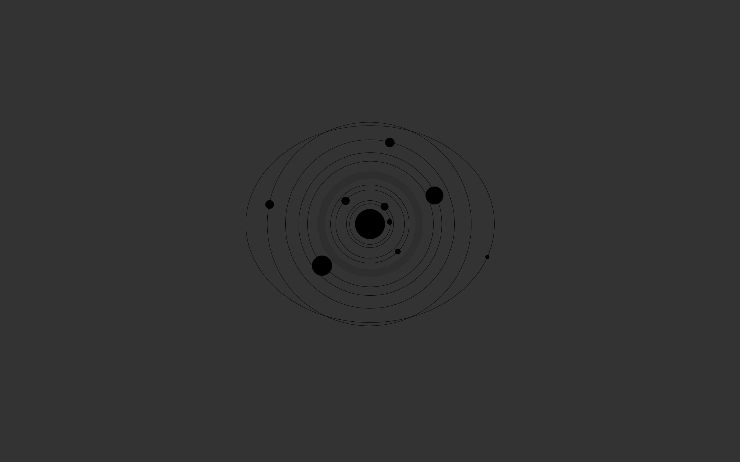 minimalism, Solar System Wallpaper