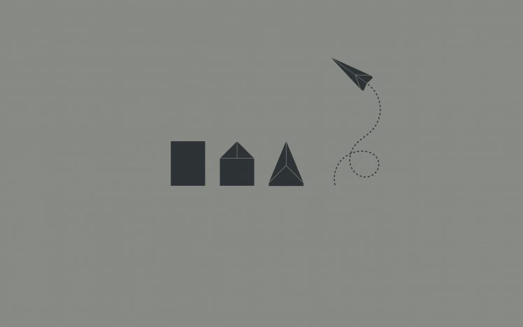 minimalism, Paper planes HD Wallpaper Desktop Background