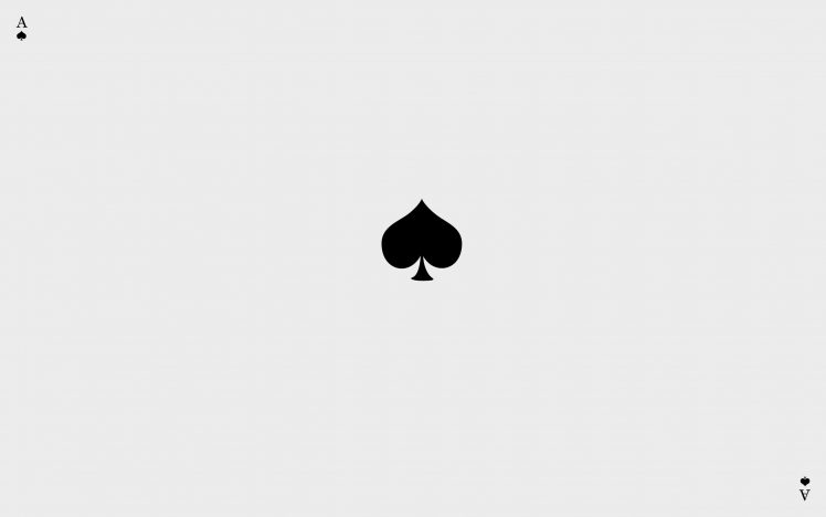 minimalism, Ace of Spades HD Wallpaper Desktop Background