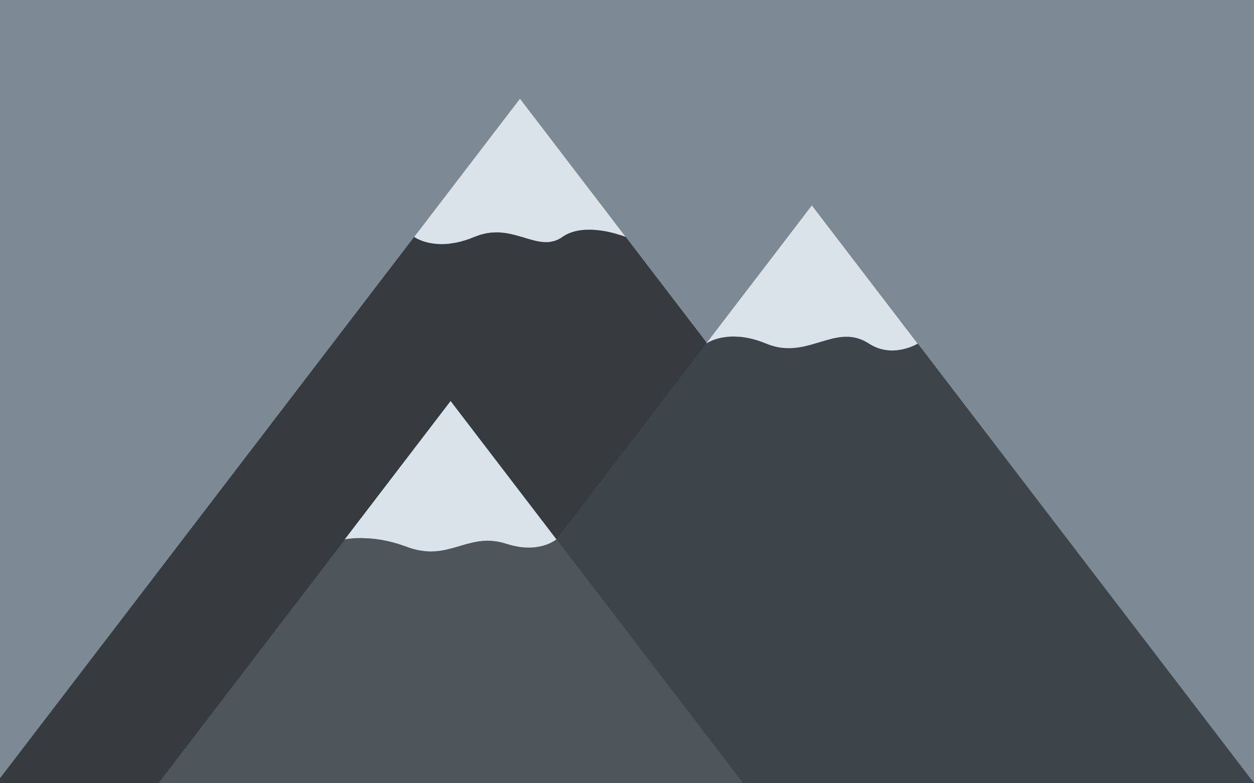 minimalism, Mountain Wallpaper