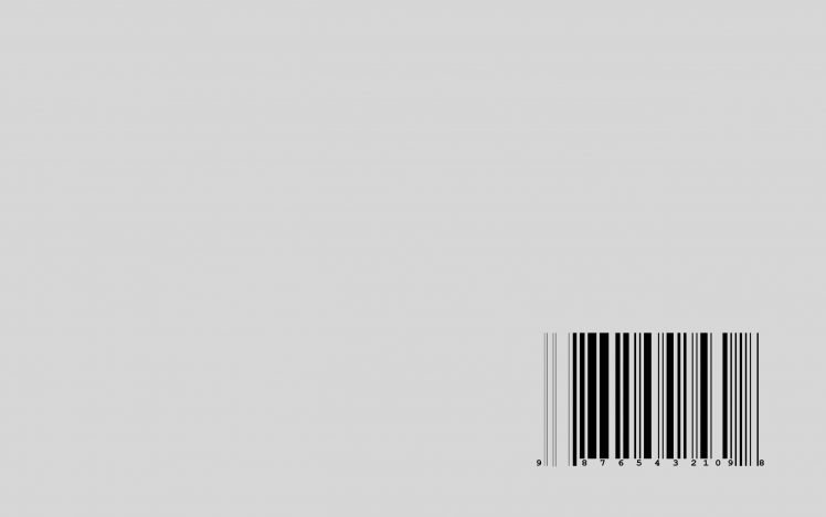 minimalism, Barcode HD Wallpaper Desktop Background