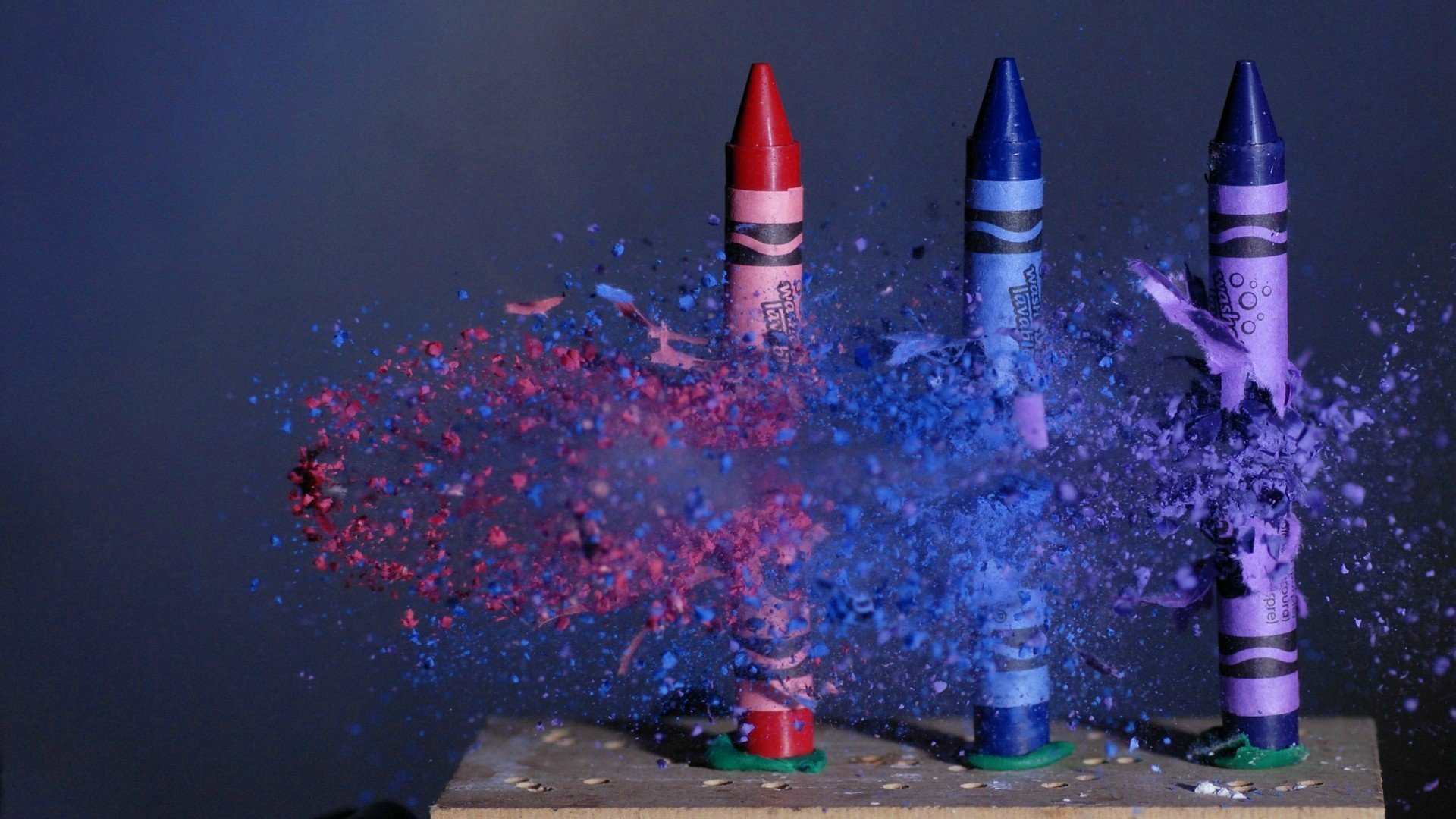 Crayons Freeze Frame Shattered Wallpapers Hd Desktop And Images, Photos, Reviews