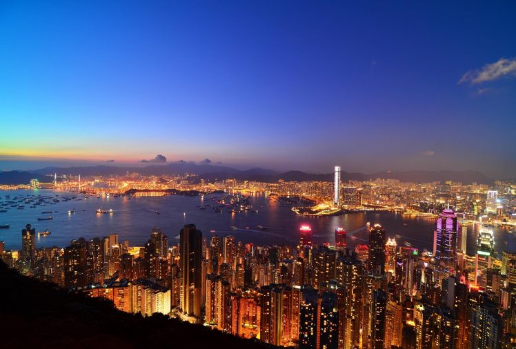 city, Hong Kong HD Wallpaper Desktop Background