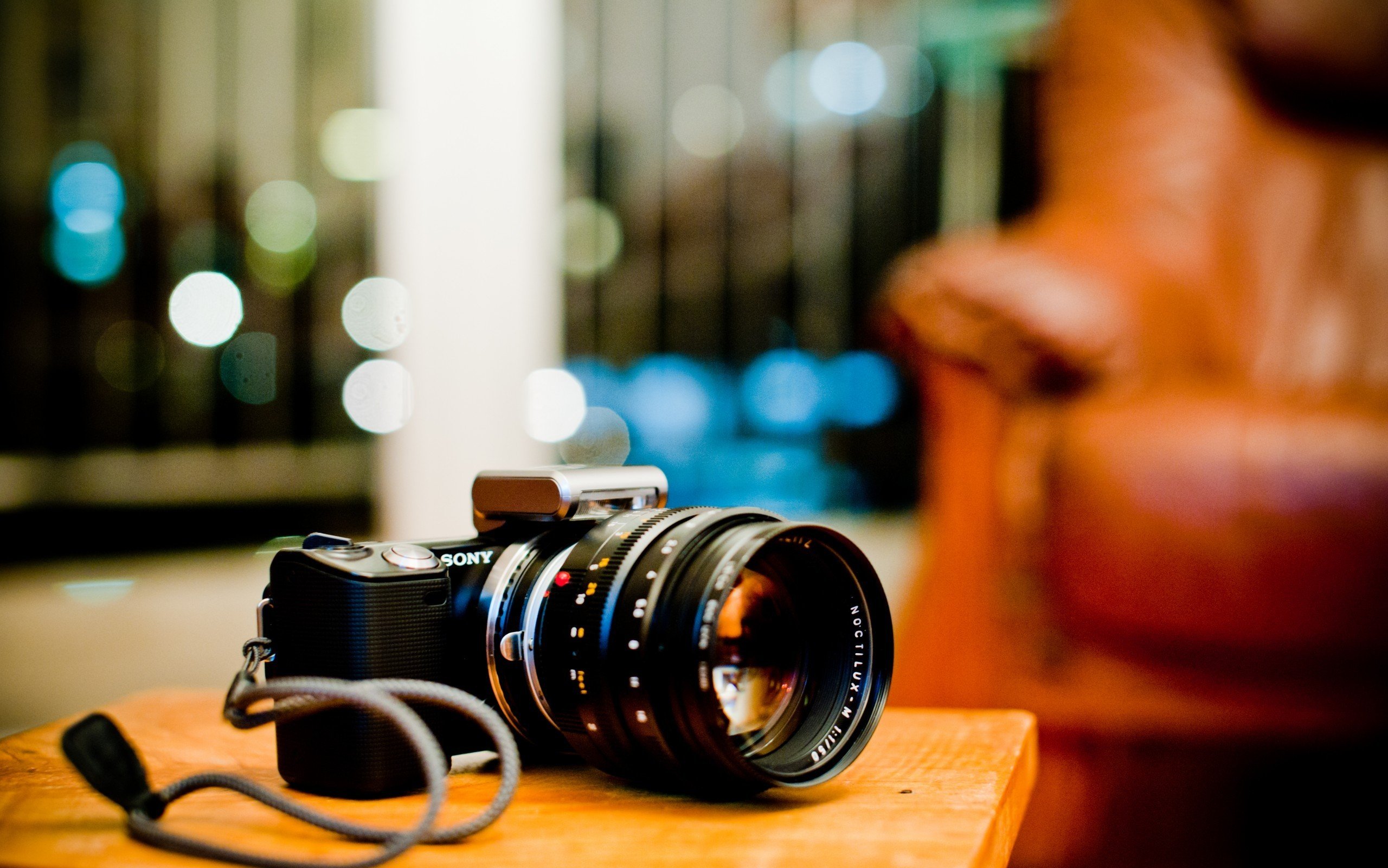 Sony, Bokeh, Depth of field Wallpaper