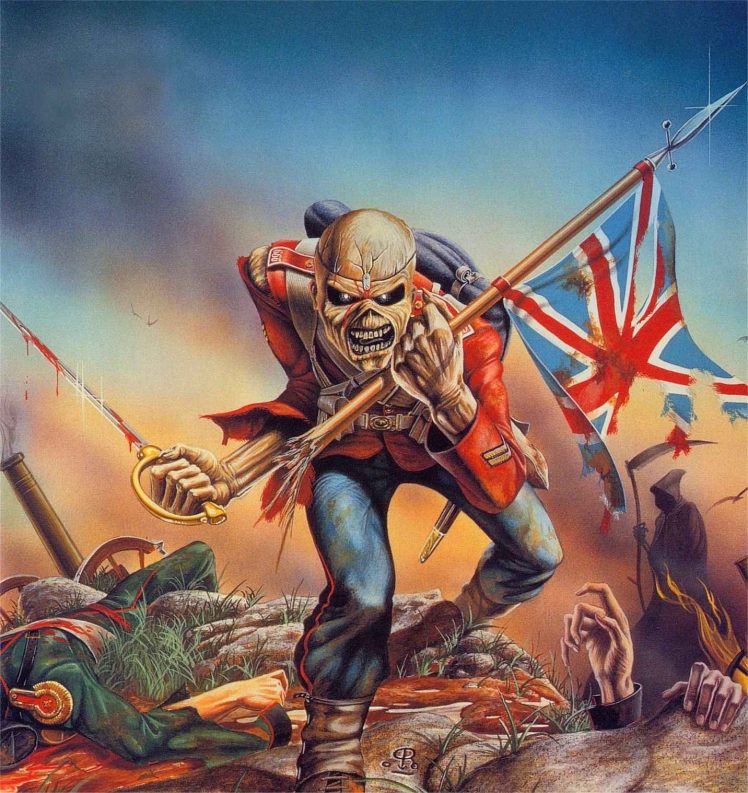 Eddie, Flag, War, Iron Maiden HD Wallpaper Desktop Background