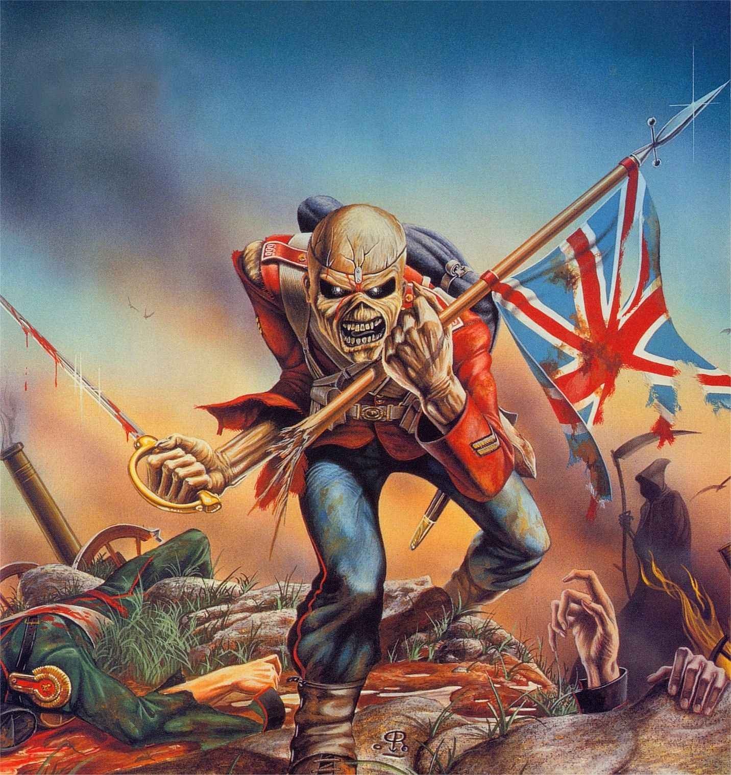 Eddie, Flag, War, Iron Maiden Wallpaper