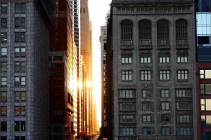 Chicago, Building, Sun, Architecture