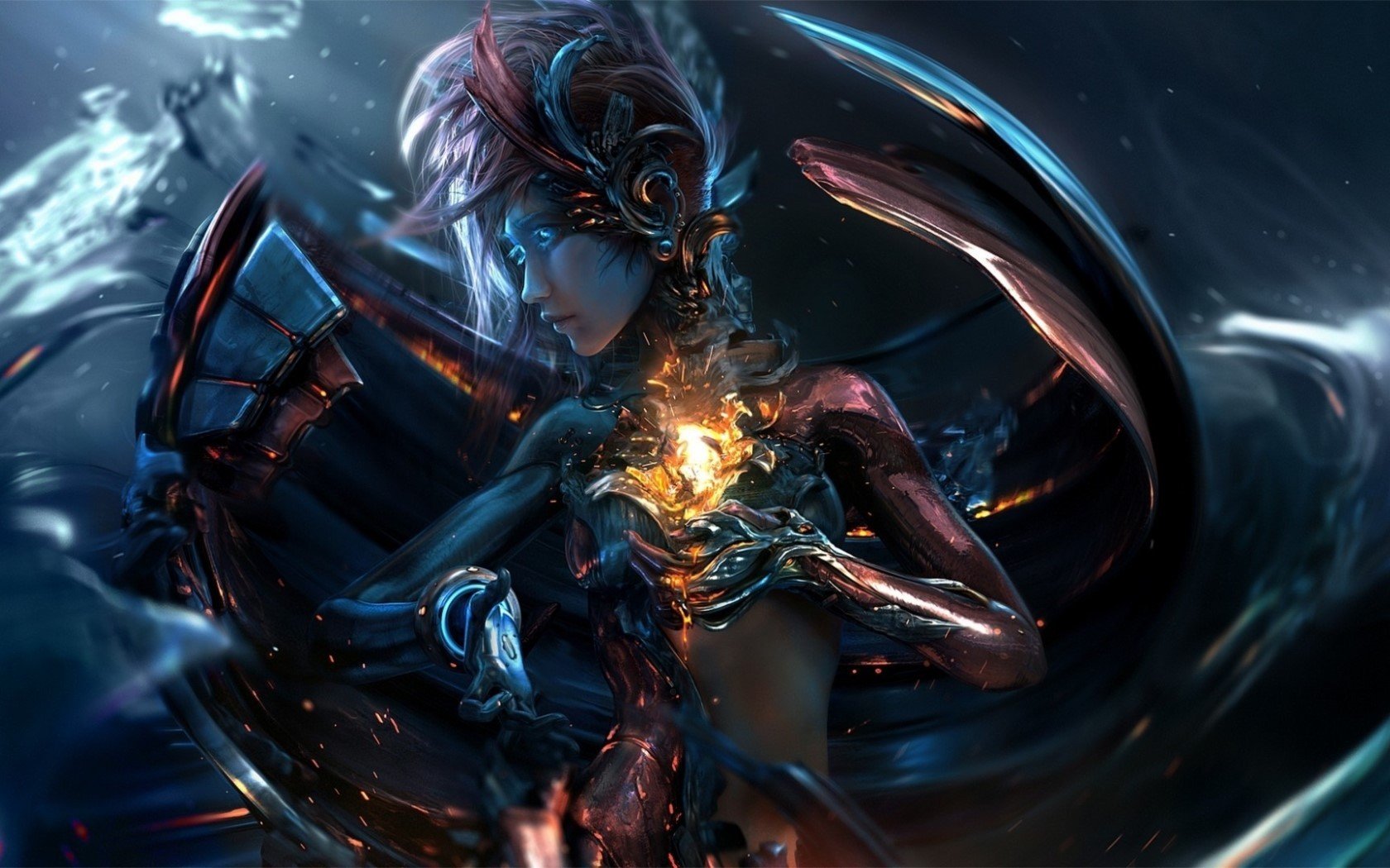 mecha girls Wallpaper