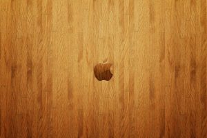 wooden surface, Apple Inc.