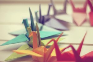 origami, Paper cranes