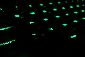 mechanical keyboard, Keyboards, LEDs, Dark, Green, Vortex POKER II