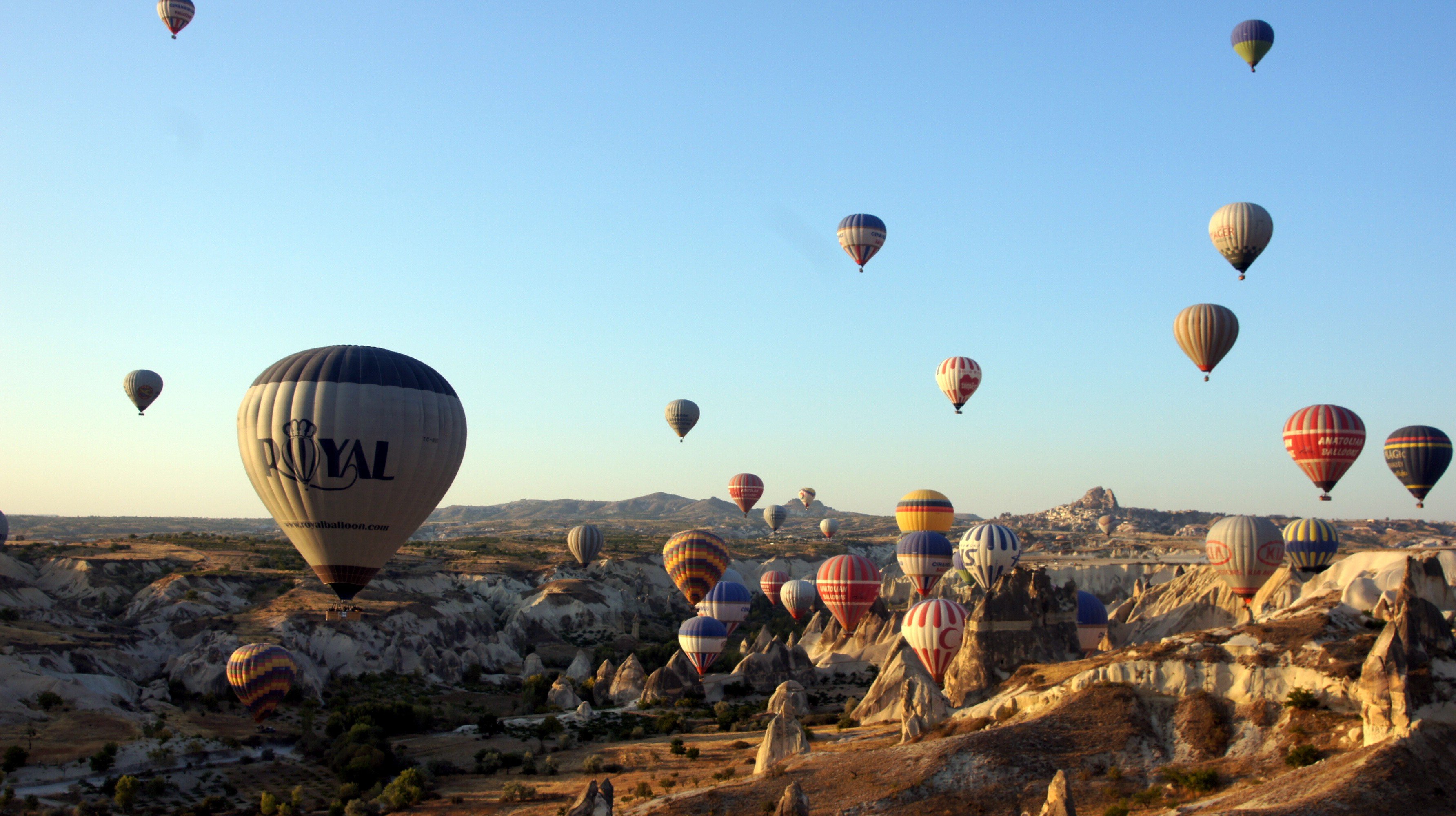 hot air balloons, Turkey Wallpaper