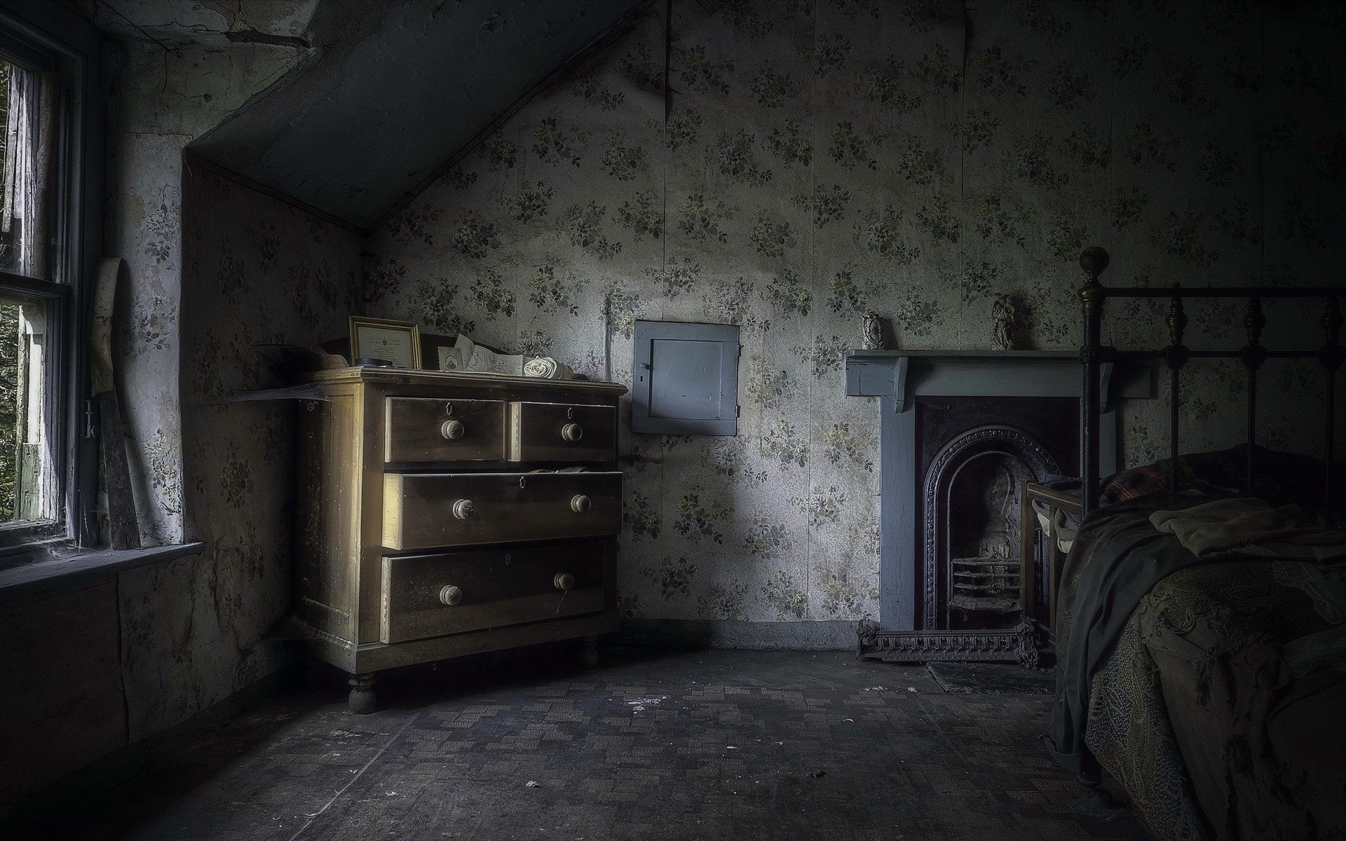 house, Room, Interiors, Spooky, Gothic Wallpaper