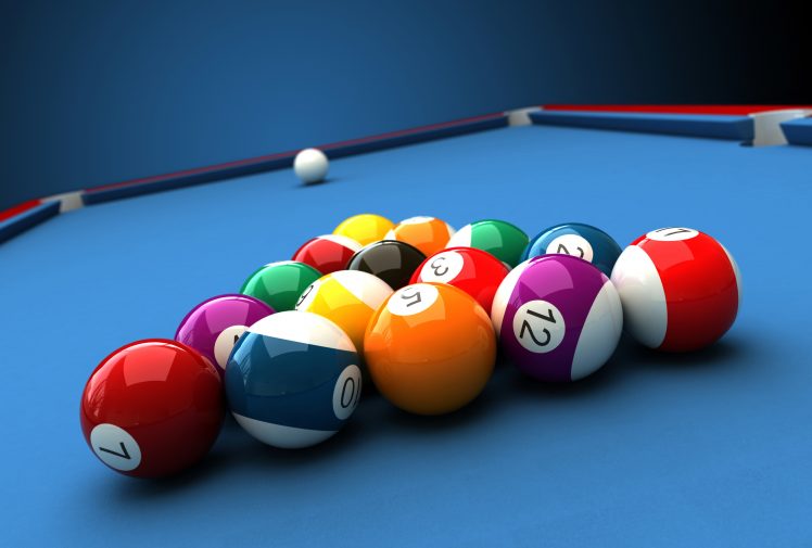 billiard balls HD Wallpaper Desktop Background