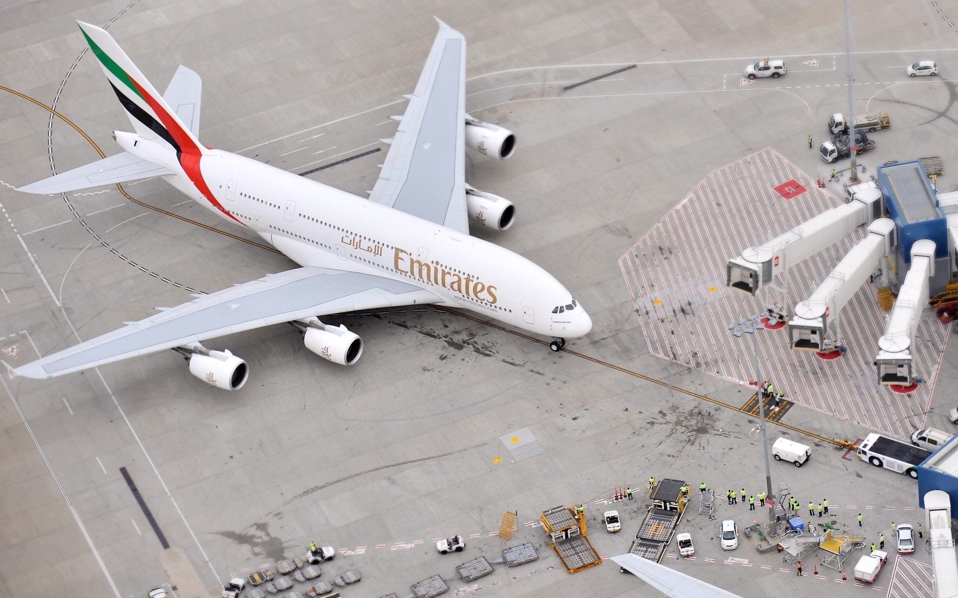 aircraft, Airplane, Passenger aircraft, Airbus, A380 Wallpaper