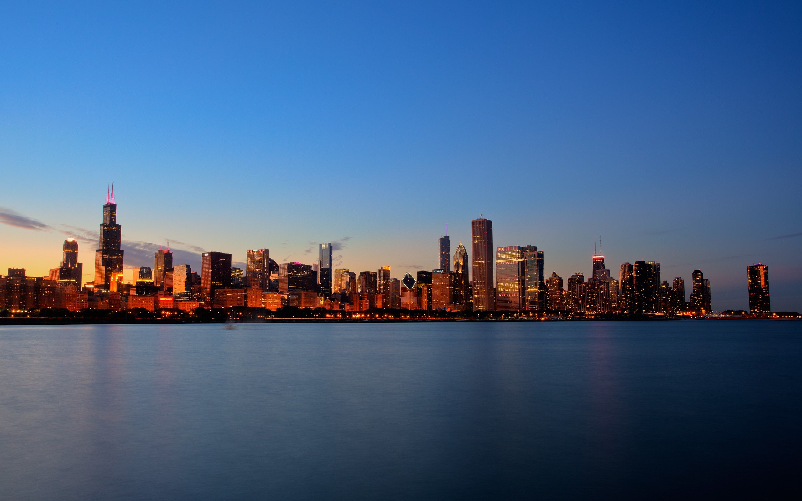 city, Cityscape, Skyscraper, Chicago, USA Wallpaper