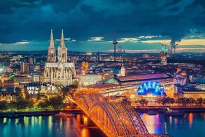 city, Cityscape, Germany, Cologne, Cologne Cathedral, Bridge, Night