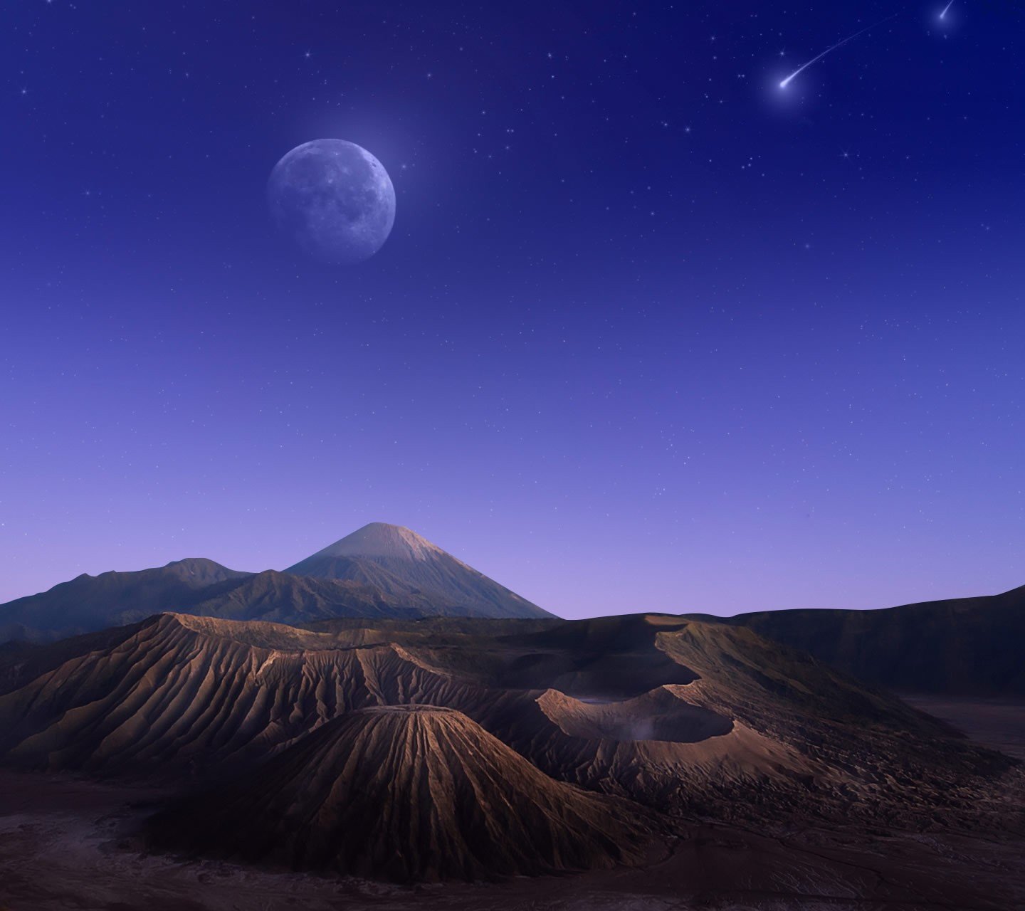moon, Mountain Wallpapers HD / Desktop and Mobile Backgrounds
