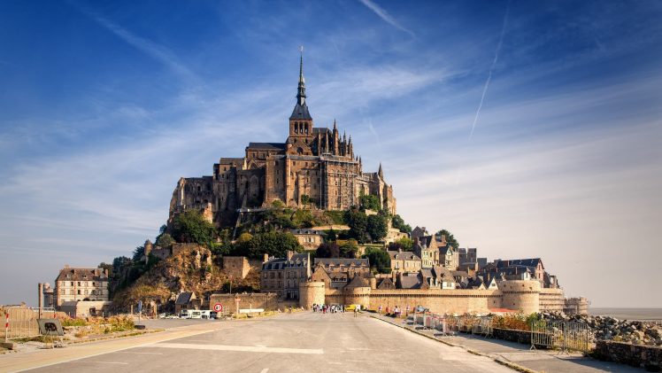 castle, Building, Mont Saint Michel HD Wallpaper Desktop Background