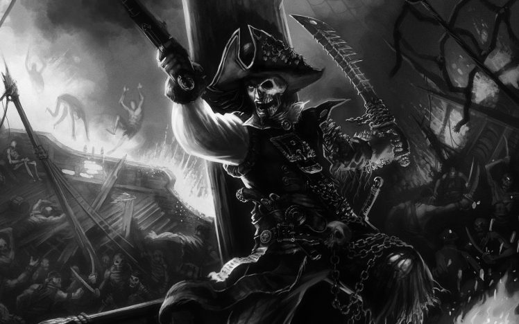 pirates, Kraken HD Wallpaper Desktop Background
