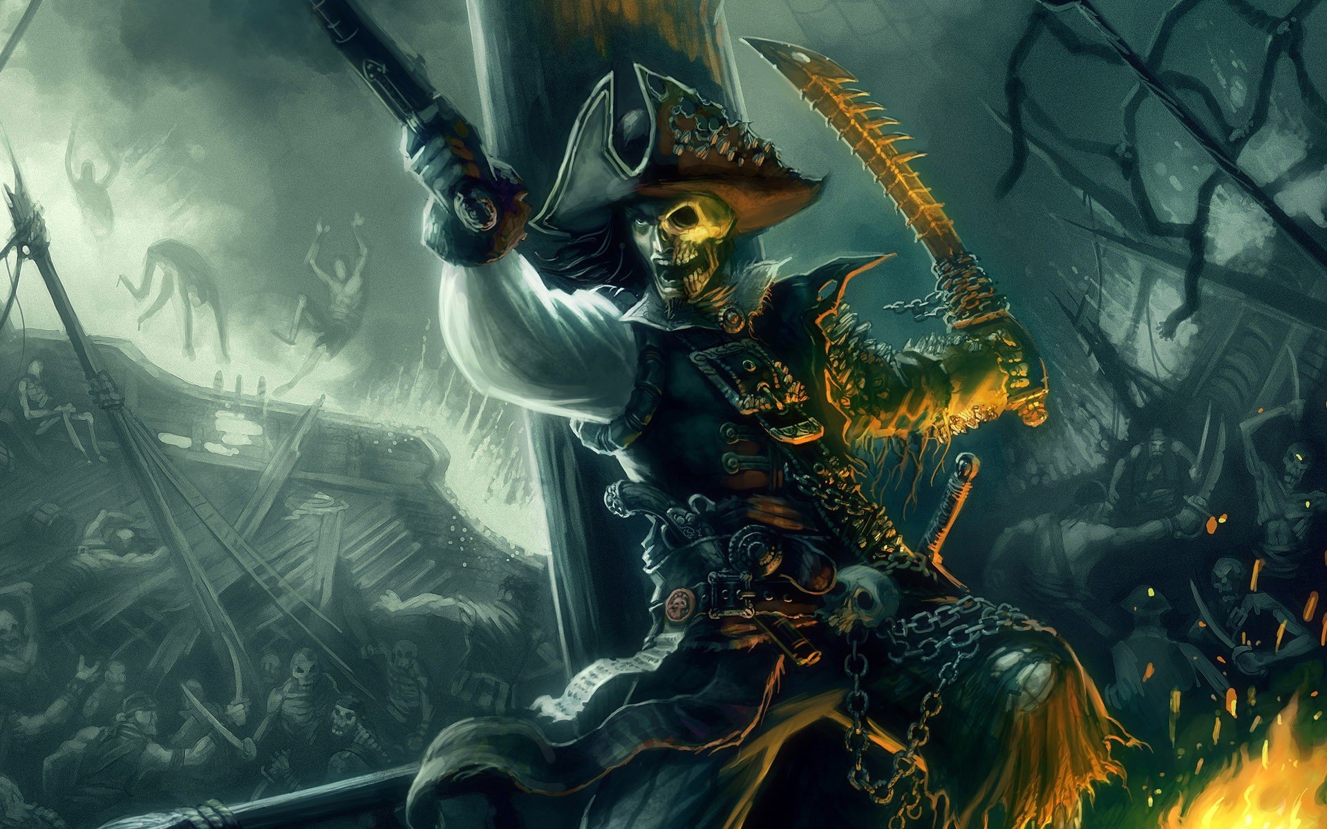 pirates, Kraken, Epica Wallpaper
