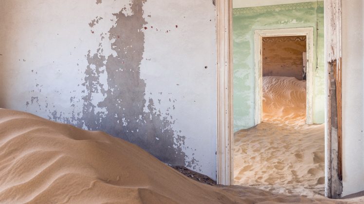 sand, Room, Building, Door, Abandoned HD Wallpaper Desktop Background