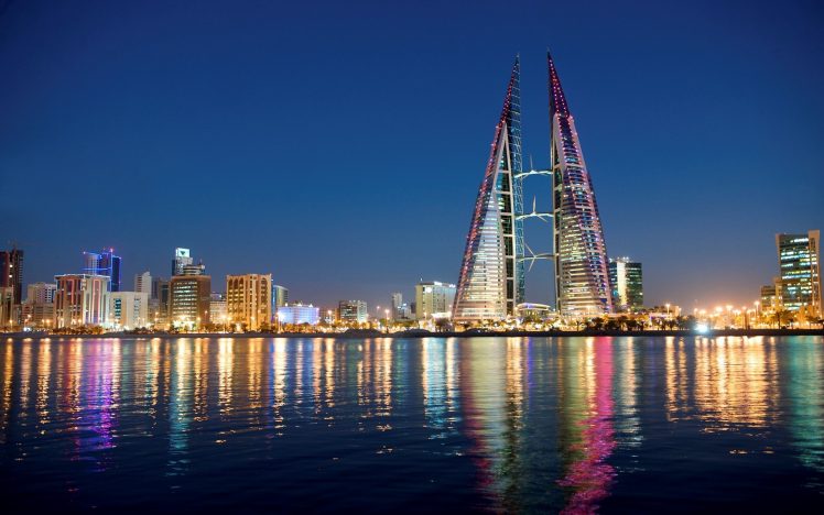 cityscape, City, Skyscraper, Bahrain, World Trade Centers, Manama HD Wallpaper Desktop Background