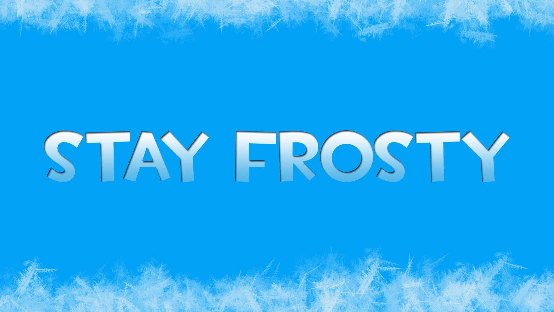 phrase, Simple, Blue, Ice Wallpaper