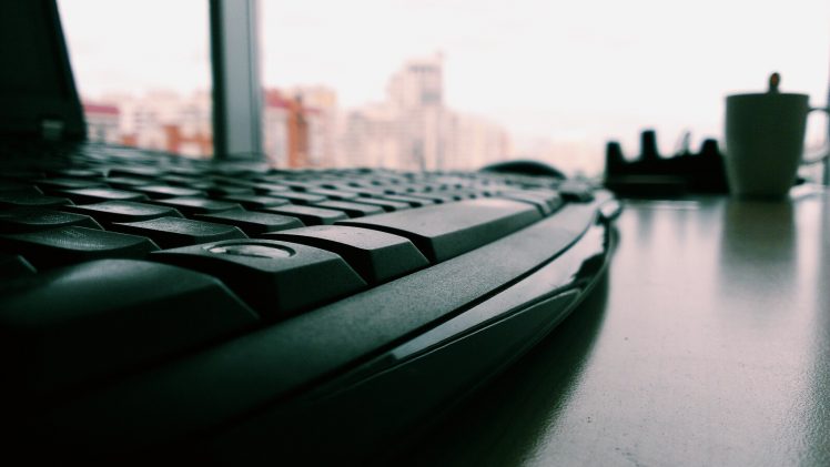keyboards, Depth of field, Closeup, Desk HD Wallpaper Desktop Background