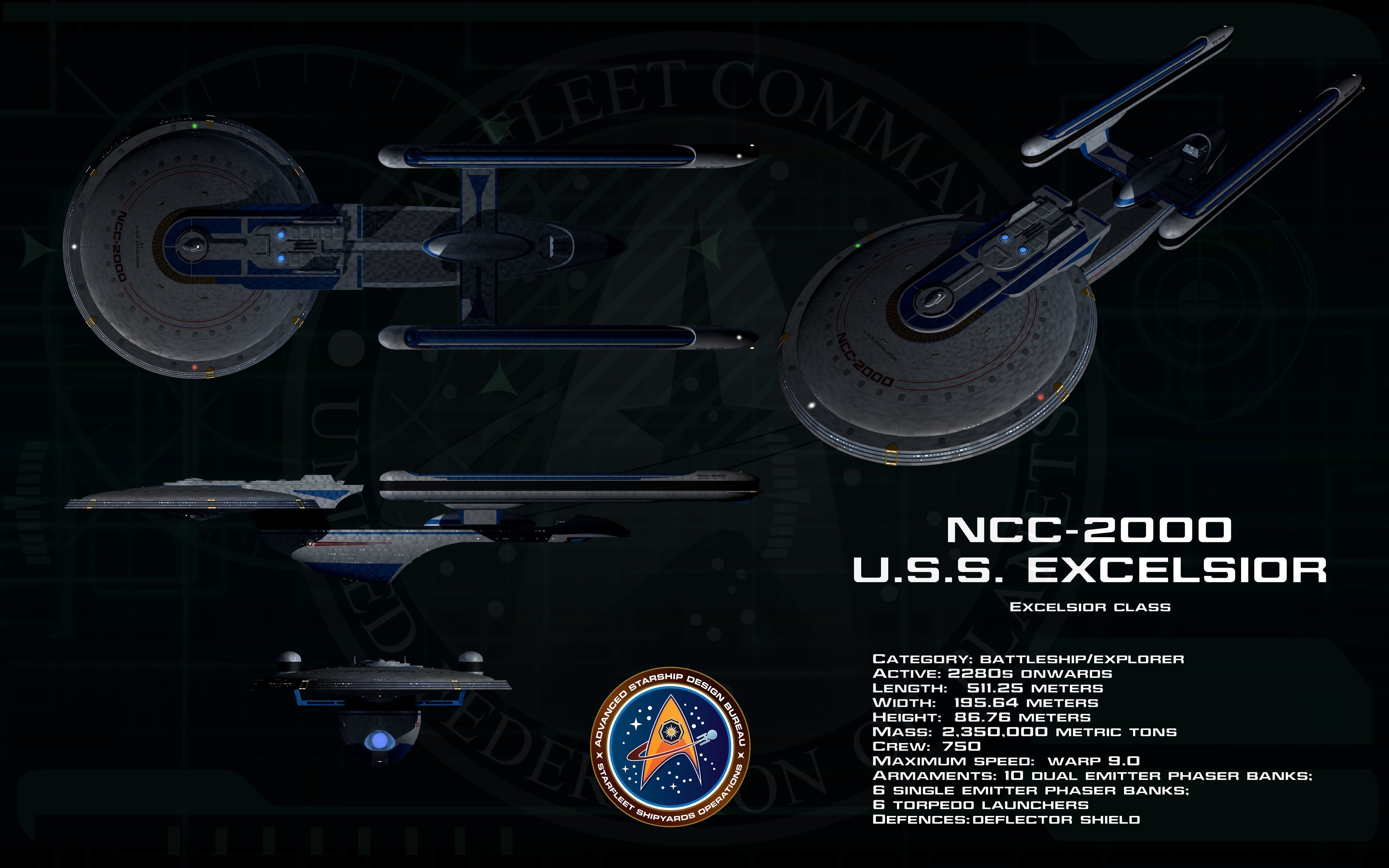 Star Trek, USS Excelsior Wallpaper