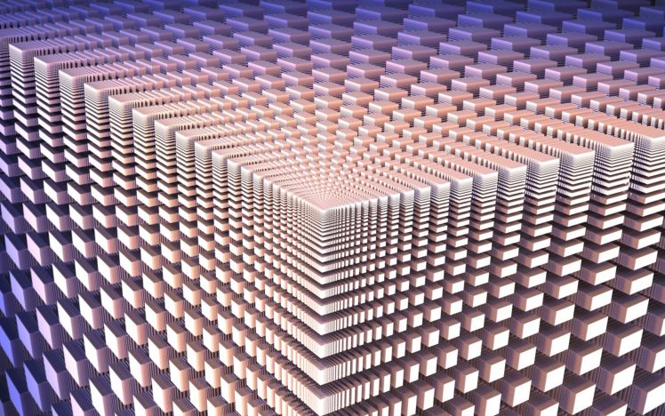 optical illusion, Cube HD Wallpaper Desktop Background