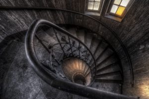 architecture, Building, Interiors, Window, Abandoned, Stairs, Staircase, HDR