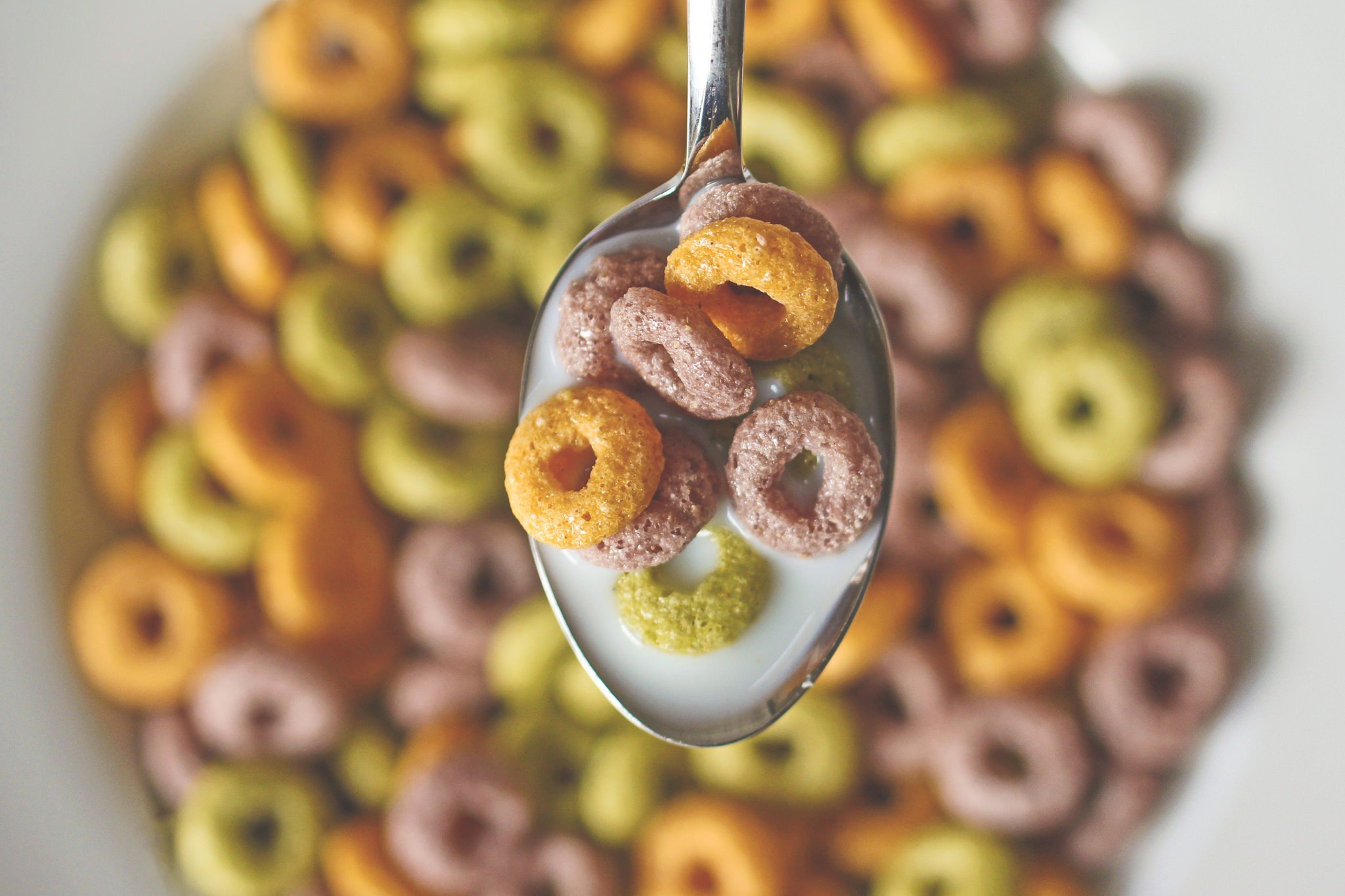 cereal, Spoons, Breakfast, Milk, Food Wallpaper