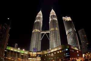 cityscape, Skyscraper, Night, Petronas Towers, Malaysia