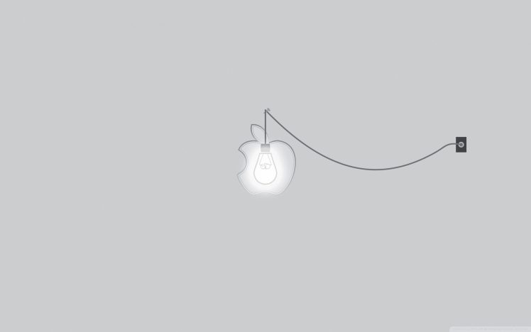 Apple Inc., Light bulb, Minimalism HD Wallpaper Desktop Background