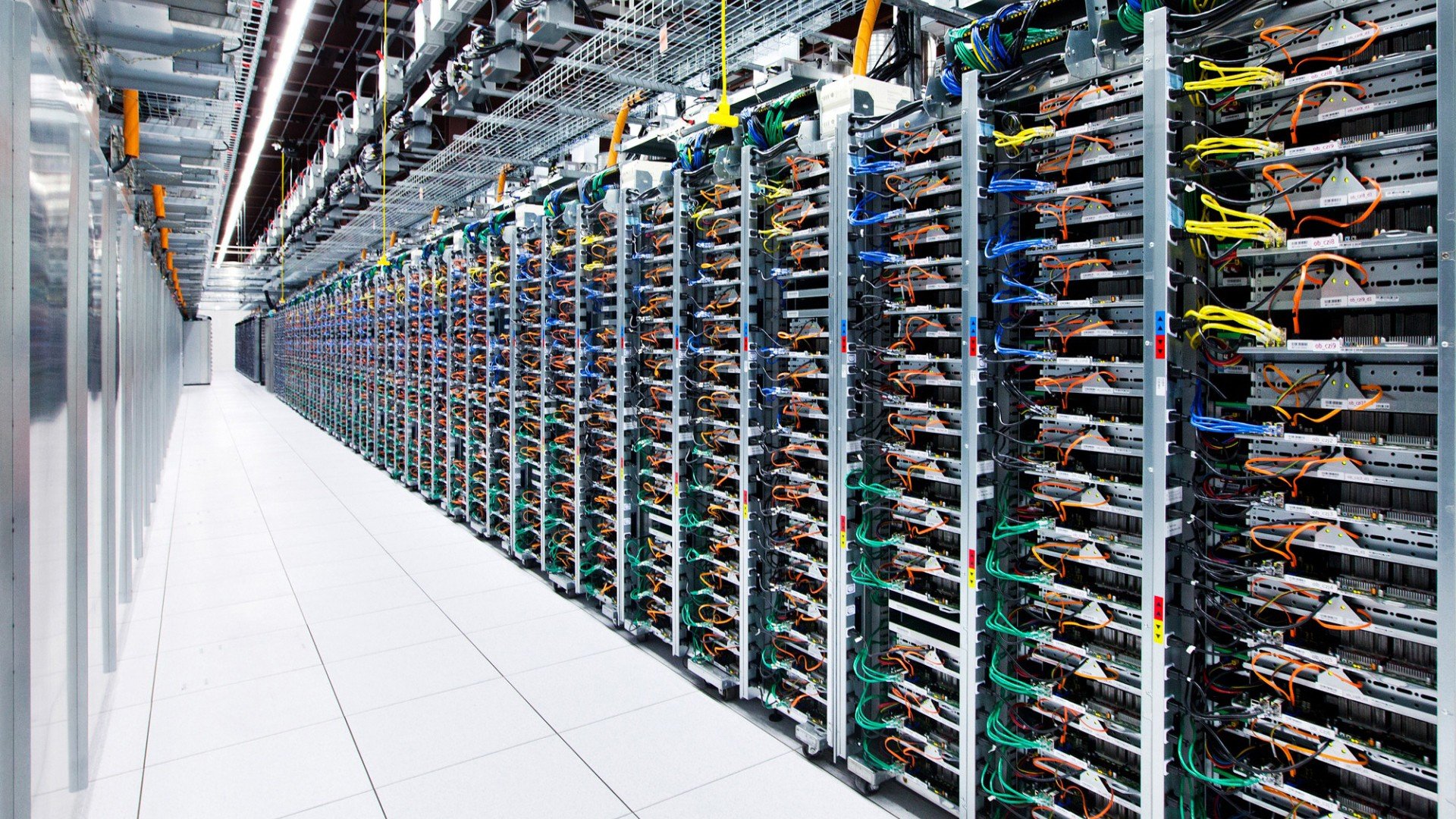 Google, Data center, Network, Server, Computer Wallpaper
