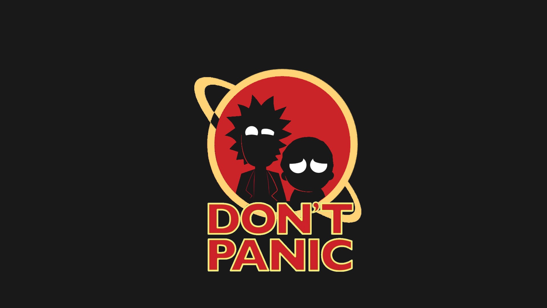 Rick and Morty, Dont Panic Wallpaper