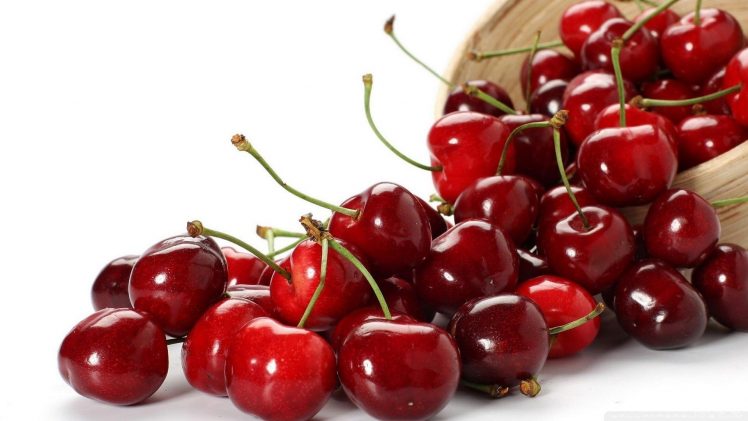 cherries, Food, Fruit, Closeup HD Wallpaper Desktop Background