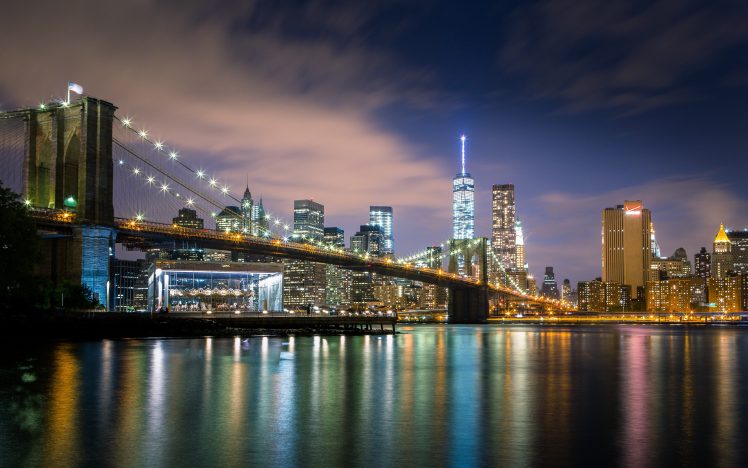 New York City, Night HD Wallpaper Desktop Background