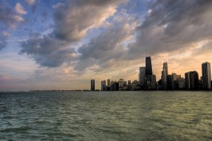 skyline, Chicago, Water