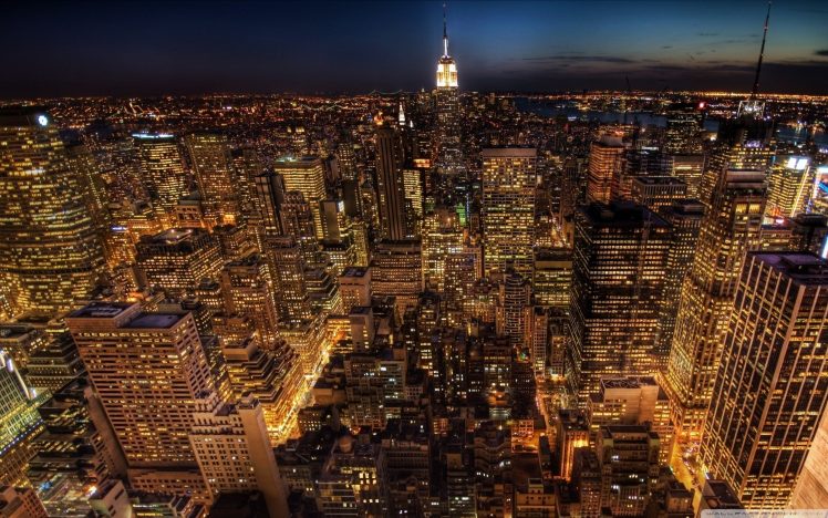 city, Urban, Cityscape, Lights, New York City HD Wallpaper Desktop Background